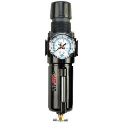 ATD 7854 1/4 In. Metal Filter, Regulator And Gauge Combination Unit With Manual Drain