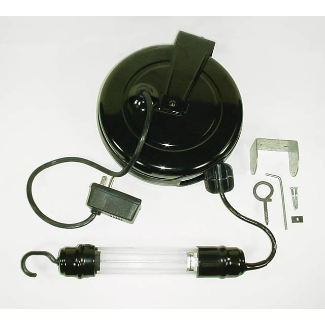 Central Tools 12010 Bounce Lite 13-Watt Fluorescent Work Light With 40 Ft. Reel