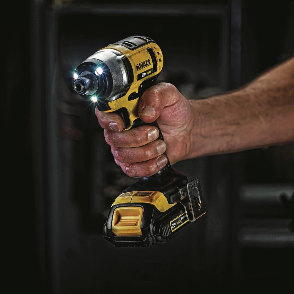 Dewalt DCF885C1 20V MAX Brushed Lithium-Ion 1/4 In. Cordless Impact Driver Kit (1.5 Ah) - Image 8