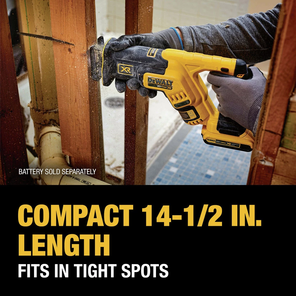 Dewalt DCS367B 20V MAX XR Brushless Compact Lithium-Ion Cordless Reciprocating Saw (Tool Only) - Image 9