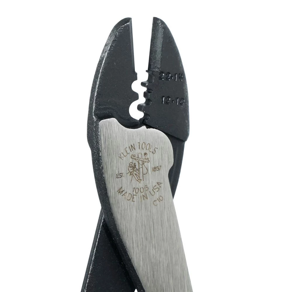 Klein Tools 1006 Crimping Tools, 9 3/4 In, 10-22 AWG, Black - Image 4