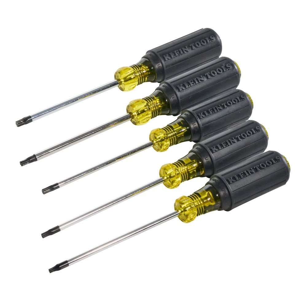 Klein Tools 19555 5-Piece TORX Cushion Grip Screwdriver Set With T15, T20, T25, T27 And T30 Tip Sizes - Image 3
