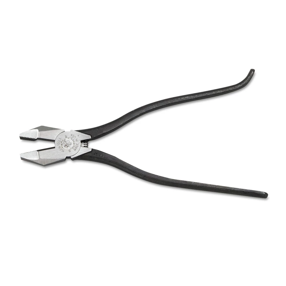 Klein Tools 201-7CST Ironworkers Work Pliers, 8 3/4 In Length, 5/8 In Cut, Plain Hook Bend Handle