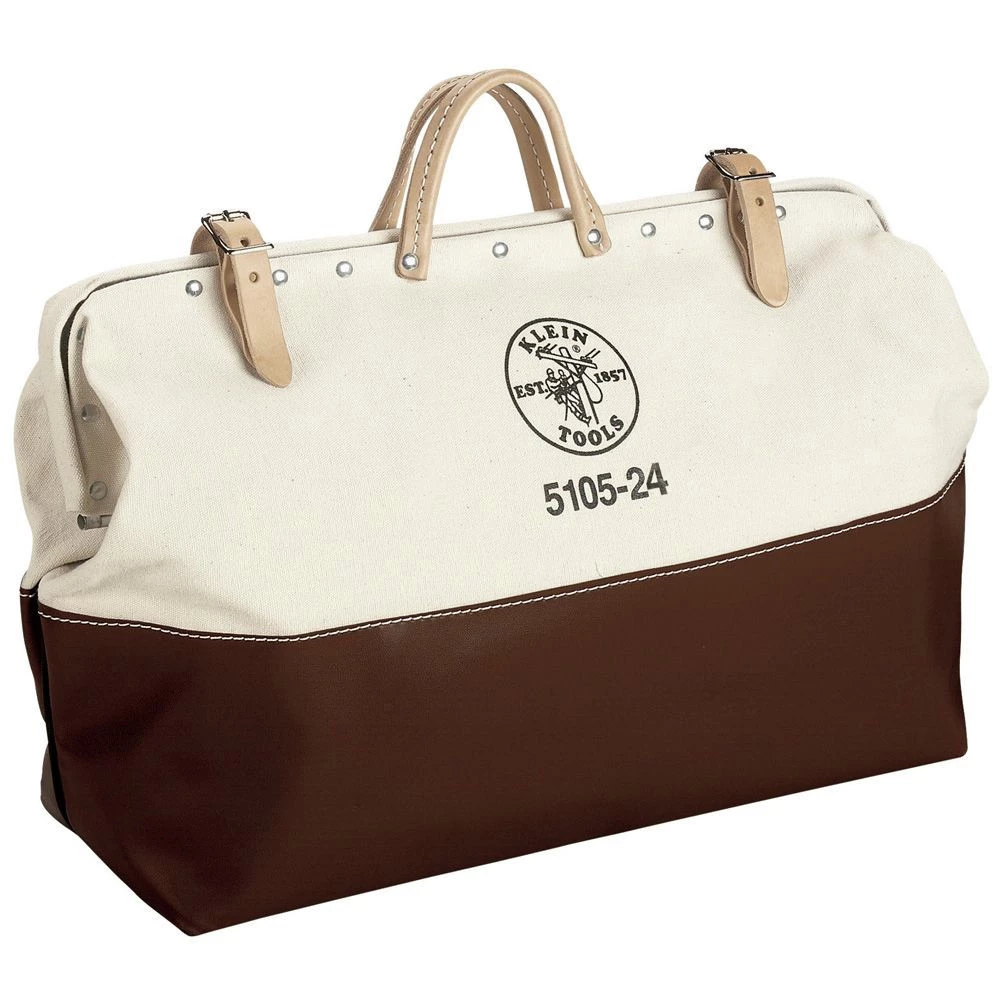 Klein Tools 5105-24 24 In. High-Bottom Canvas Tool Bag