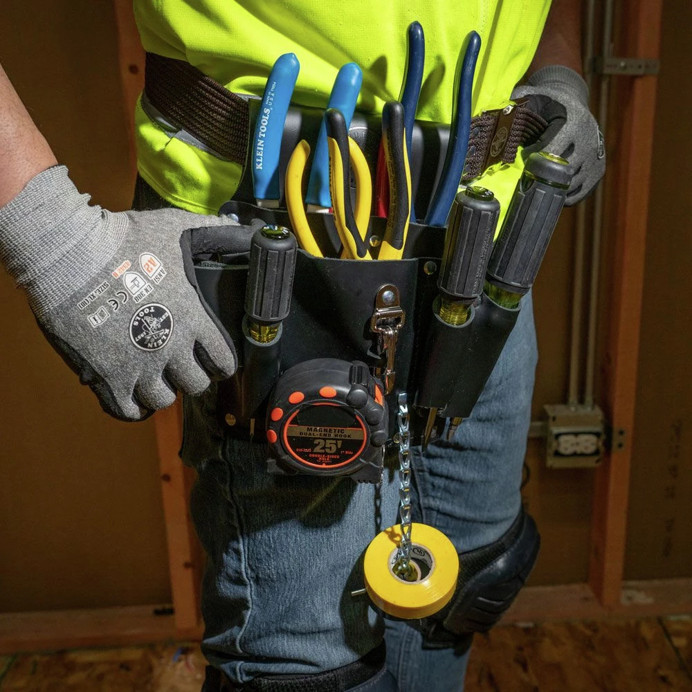 Klein Tools 5178 8-Pocket Leather Tool Pouch - Image 7