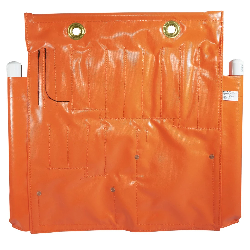 Klein Tools 51829 18 Pocket Vinyl Aerial Apron - Orange - Image 2