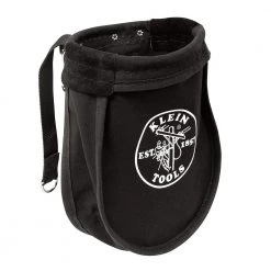 Klein Tools 51A 9 In. X 3.5 In. X 10 In. Nut And Bolt Canvas Tool Pouch - Black