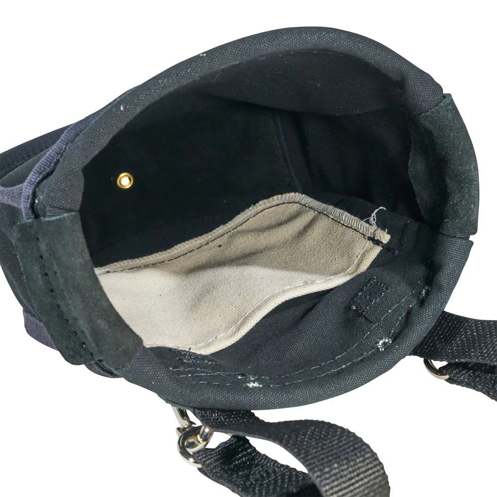 Klein Tools 51A 9 In. X 3.5 In. X 10 In. Nut And Bolt Canvas Tool Pouch - Black - Image 5