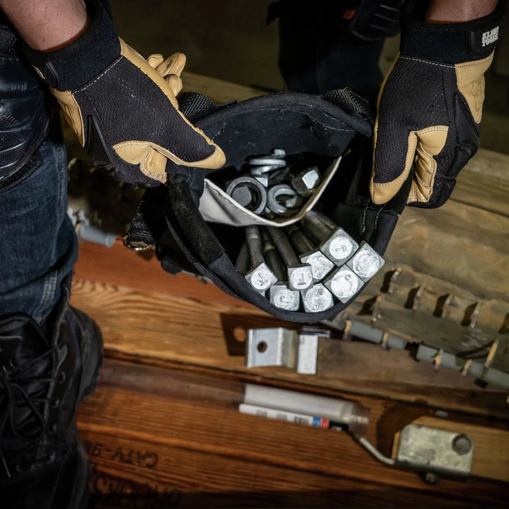 Klein Tools 51A 9 In. X 3.5 In. X 10 In. Nut And Bolt Canvas Tool Pouch - Black - Image 7