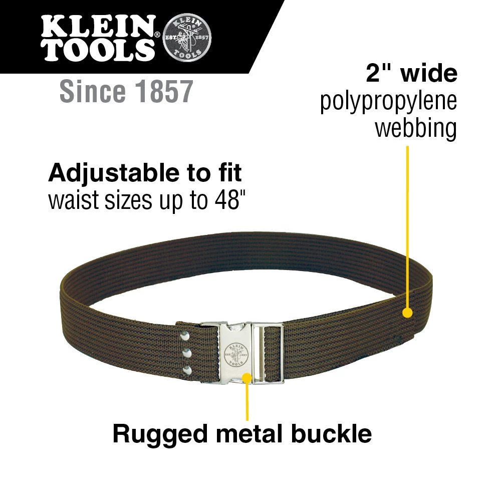 Klein Tools 5225 Adjustable Electrician PolyWeb Tool Belt - Image 5