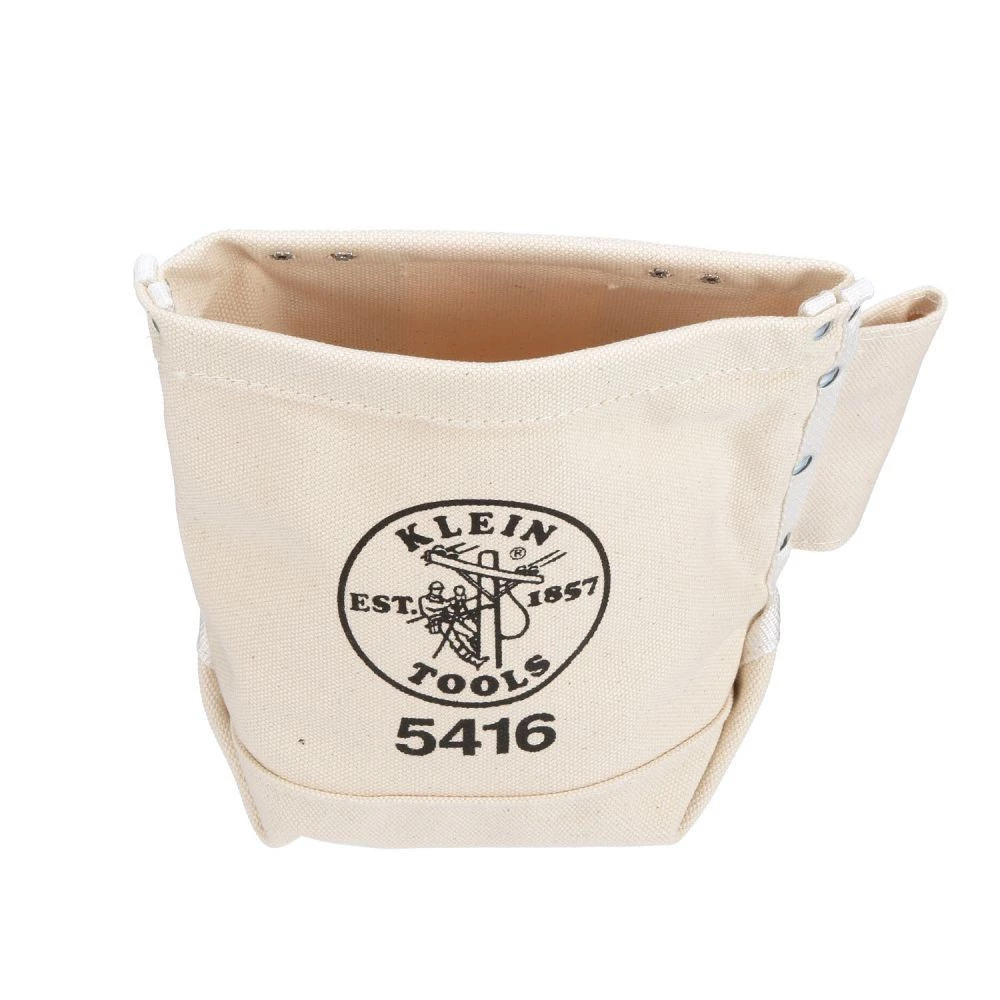 Klein Tools 5416 5 In. X 10 In. X 9 In. Bolt Storage Tool Bag With Bull Pin Loops And Belt Strap Connect - Small - Image 5