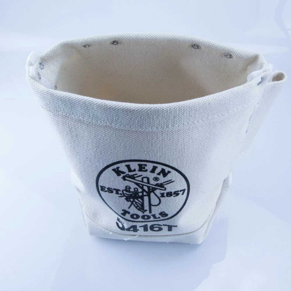 Klein Tools 5416T No. 4 Canvas 5 X 10 X 9 In. Bull Pin And Bolt Pouch With Tunnel Connection - Image 3