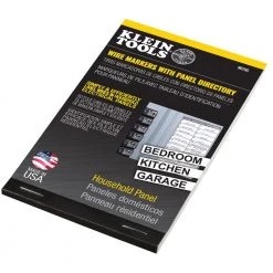 Klein Tools 56255 Household Electric Panel Wire Markers With Directory