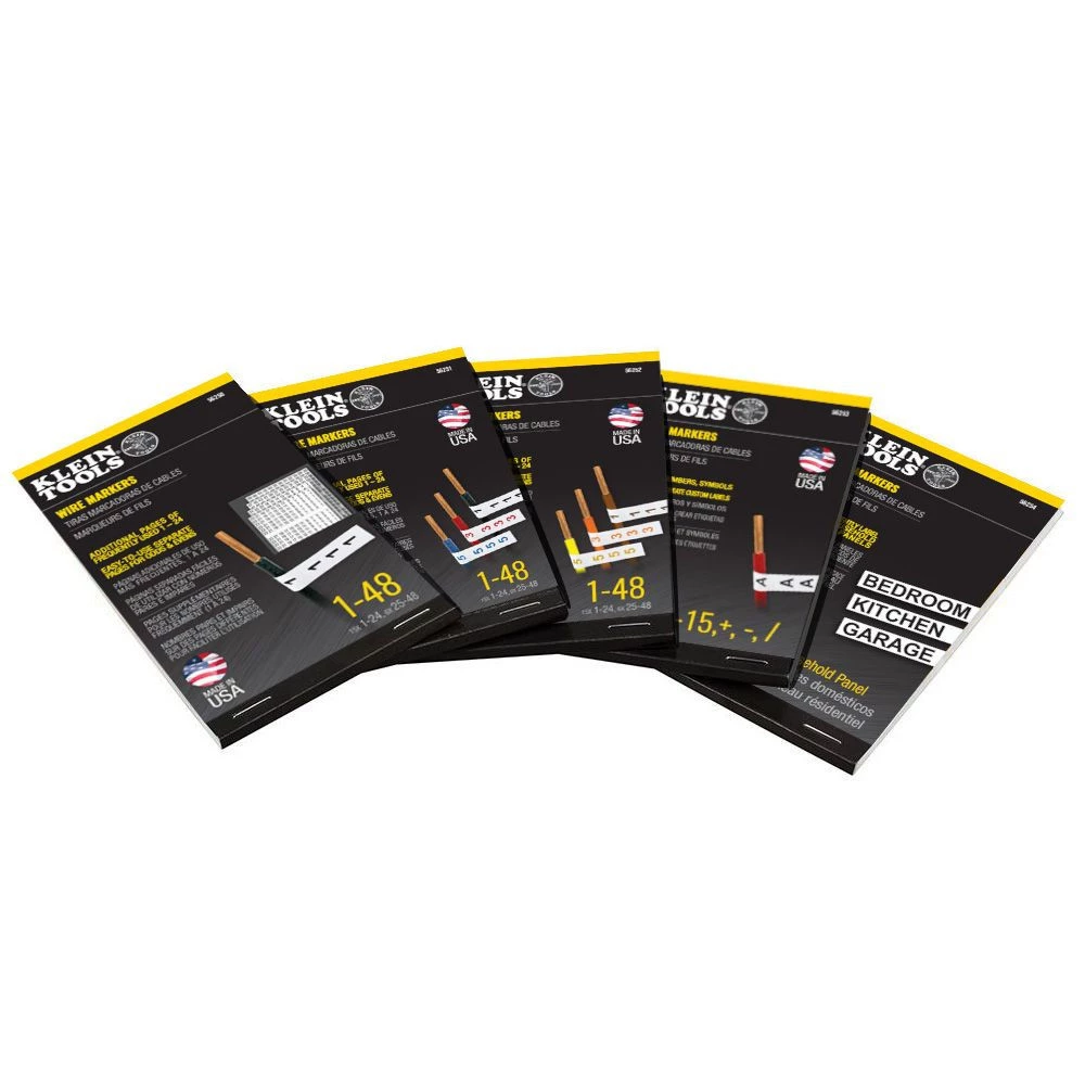 Klein Tools 56255 Household Electric Panel Wire Markers With Directory - Image 10