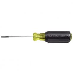 Klein Tools 612-4 4 In. Round Shank 1/8 In. Cabinet-Tip Screwdriver