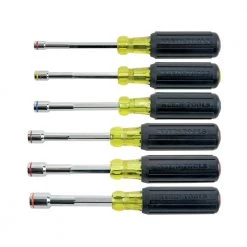 Klein Tools 635-6 6-Piece Heavy Duty Magnetic Nut Driver Set