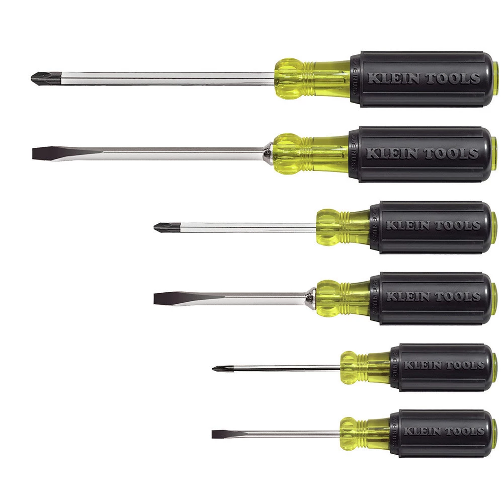 Klein Tools 85074 6-Piece Cushion-Grip Screwdriver Set