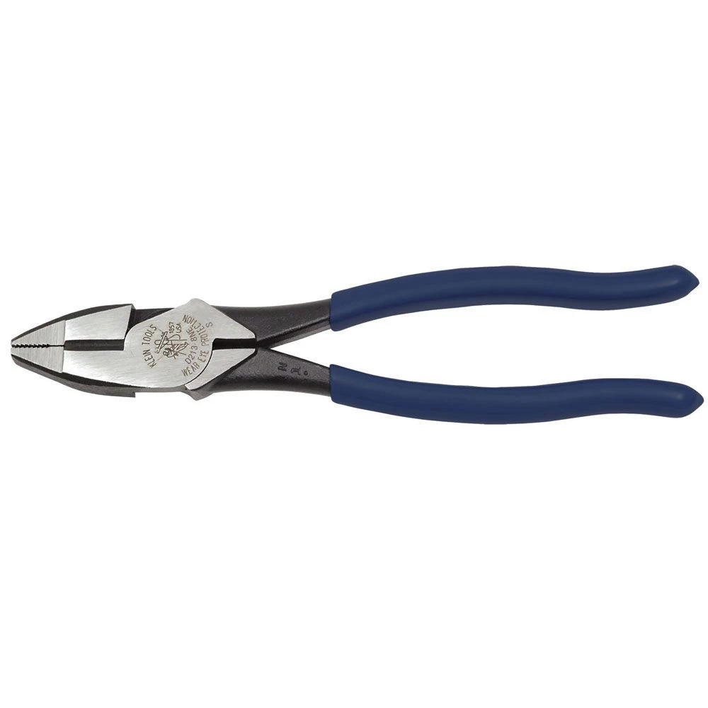 Klein Tools D213-8NE 8 In. Lineman's High-Leverage Pliers