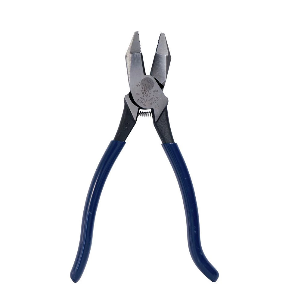 Klein Tools D213-9ST Ironworkers Pliers, 9 9/32 In Length, 23/32 In Cut, Plastic-Dip Hook Bend Handle - Image 3