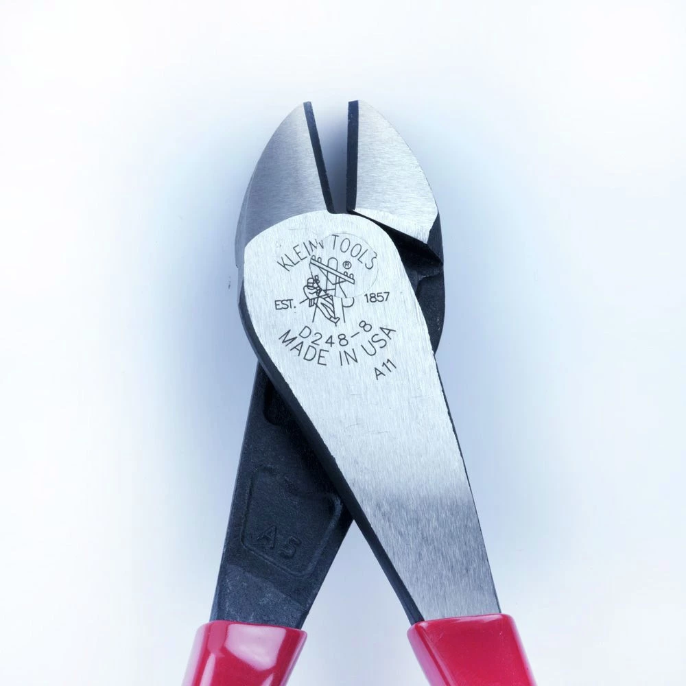 Klein Tools D248-8 13/16 In. Capacity 8-1/16 In. High-Leverage Diagonal Cutters - Image 5