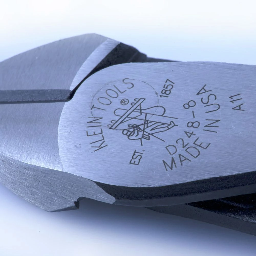 Klein Tools D248-8 13/16 In. Capacity 8-1/16 In. High-Leverage Diagonal Cutters - Image 6