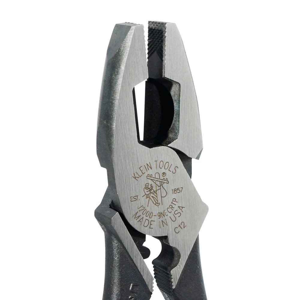 Klein Tools J2000-9NECRTP Fish Tape Pull/ Crimping 9 In. Lineman's Pliers - Image 5
