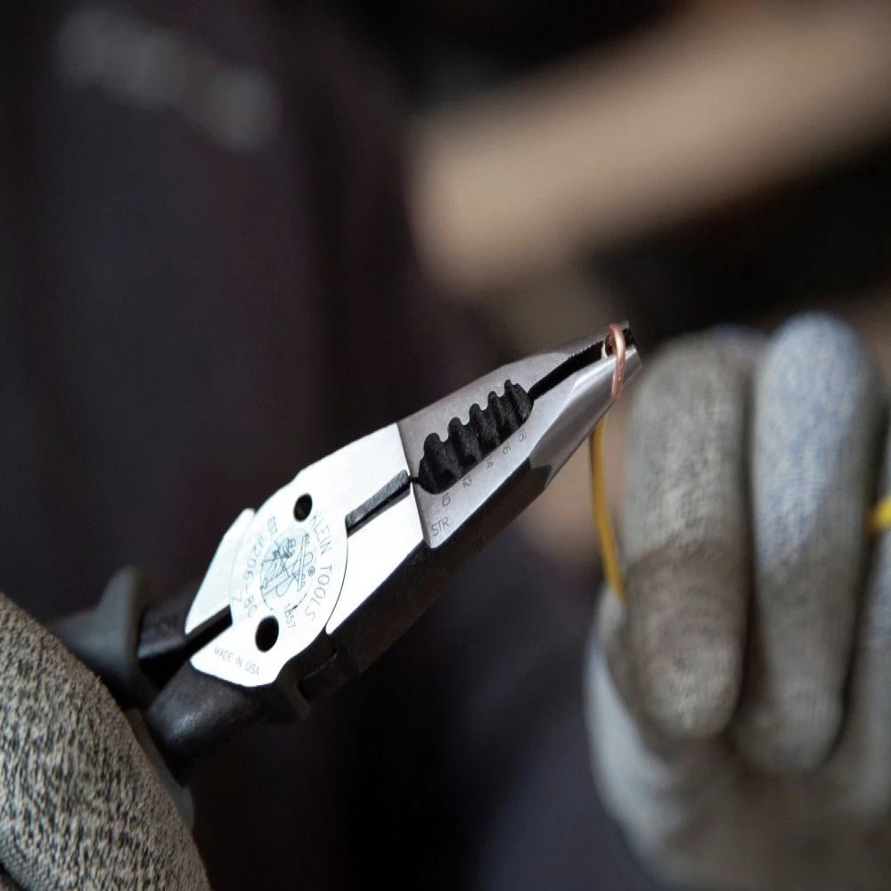 Klein Tools J206-8C All-Purpose Spring Loaded Long Nose Pliers - Image 10