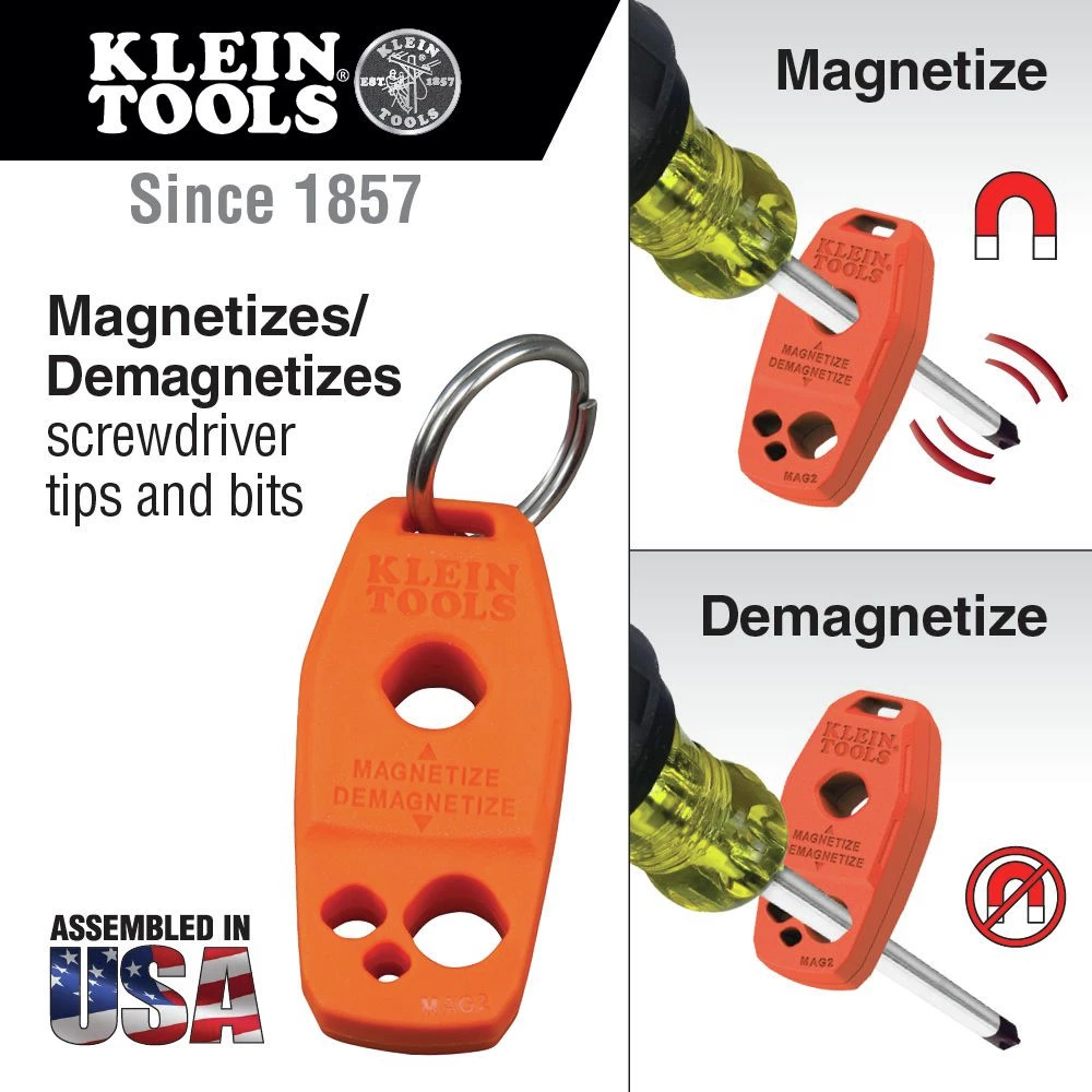 Klein Tools MAG2 Magnetizer/Demagnetizer For Screwdriver Bits And Tips - Image 2