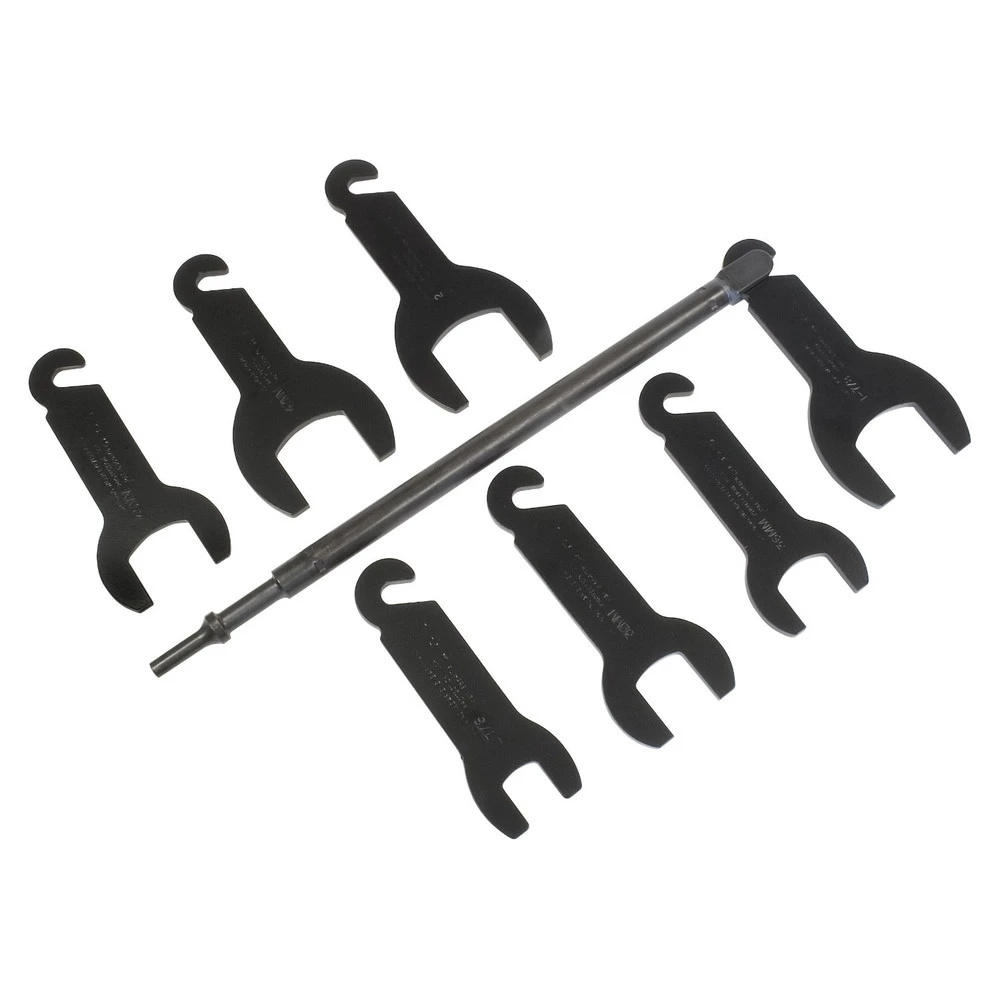 Lisle 43300 7-Piece Pneumatic Fan Clutch Wrench Set