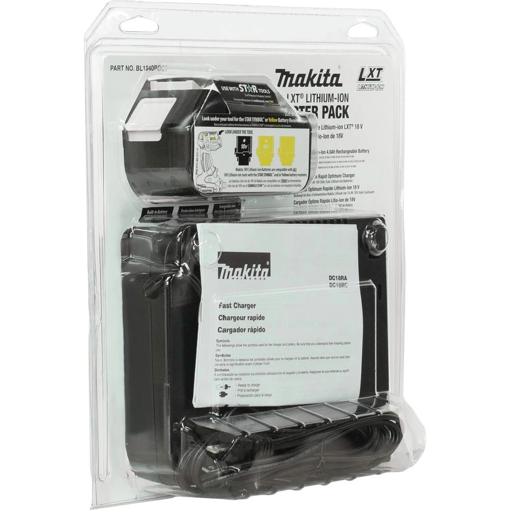 Makita BL1840BDC1 18V LXT 4 Ah Lithium-Ion Compact Battery And Rapid Charger Kit - Image 12