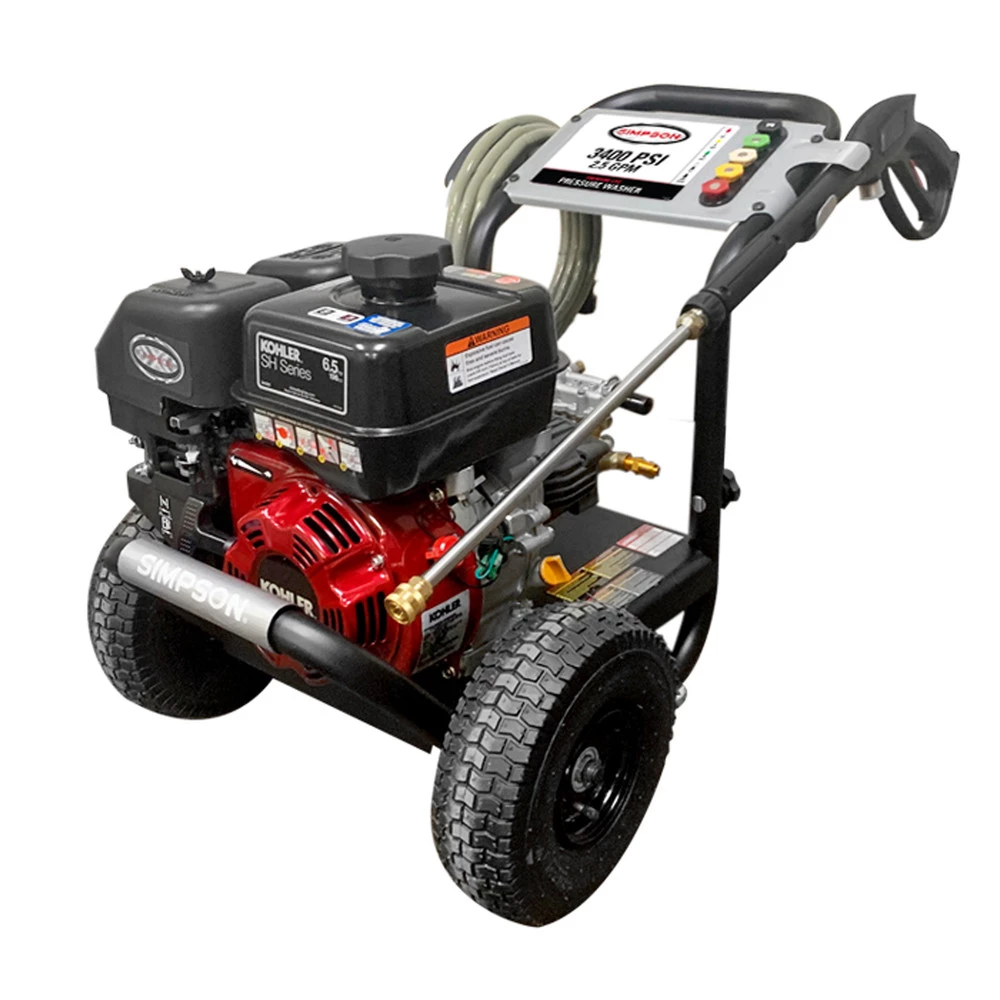 Simpson 61085 MegaShot 3400 PSI 2.5 GPM KOHLER SH265 Gas Pressure Washer