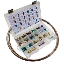 SUR&R Auto BREZ316 112-Piece E-Z Brake Line Replacement Kit