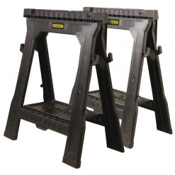 Stanley 060864R 2-Piece Portable 31 In. Folding Sawhorse Set