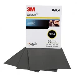 3M 2004 Wetordry Tri-M-ite Sheet 9 In. X 11 In. 320A (50-Pack)